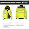 Northmon Safety Hi-Vis Bomber Rain Jacket, 100% Polyester 300D Oxford, Class 3 Safety Yellow, M NM-SJ-100-YW-M - alternate 6